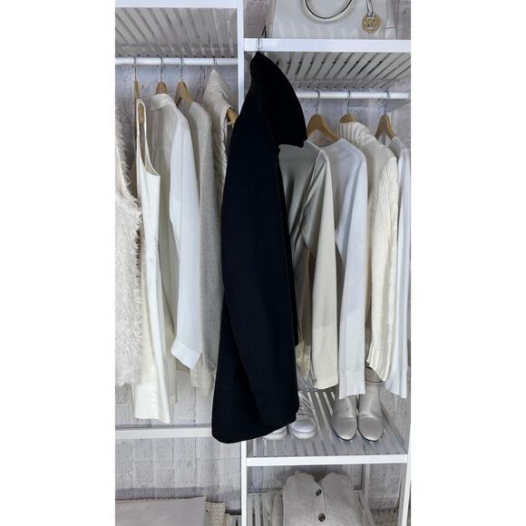 Dockers Men's Size L Black Insulated Zip Up Woold Overcoat SI 0003 - Picture 4 of 8